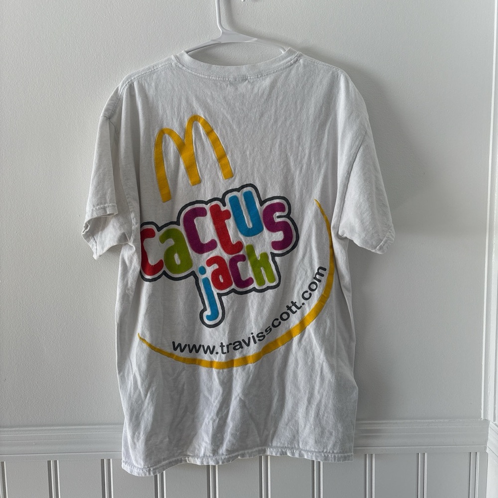 Cactus Jack White Tee with Vibrant Logo